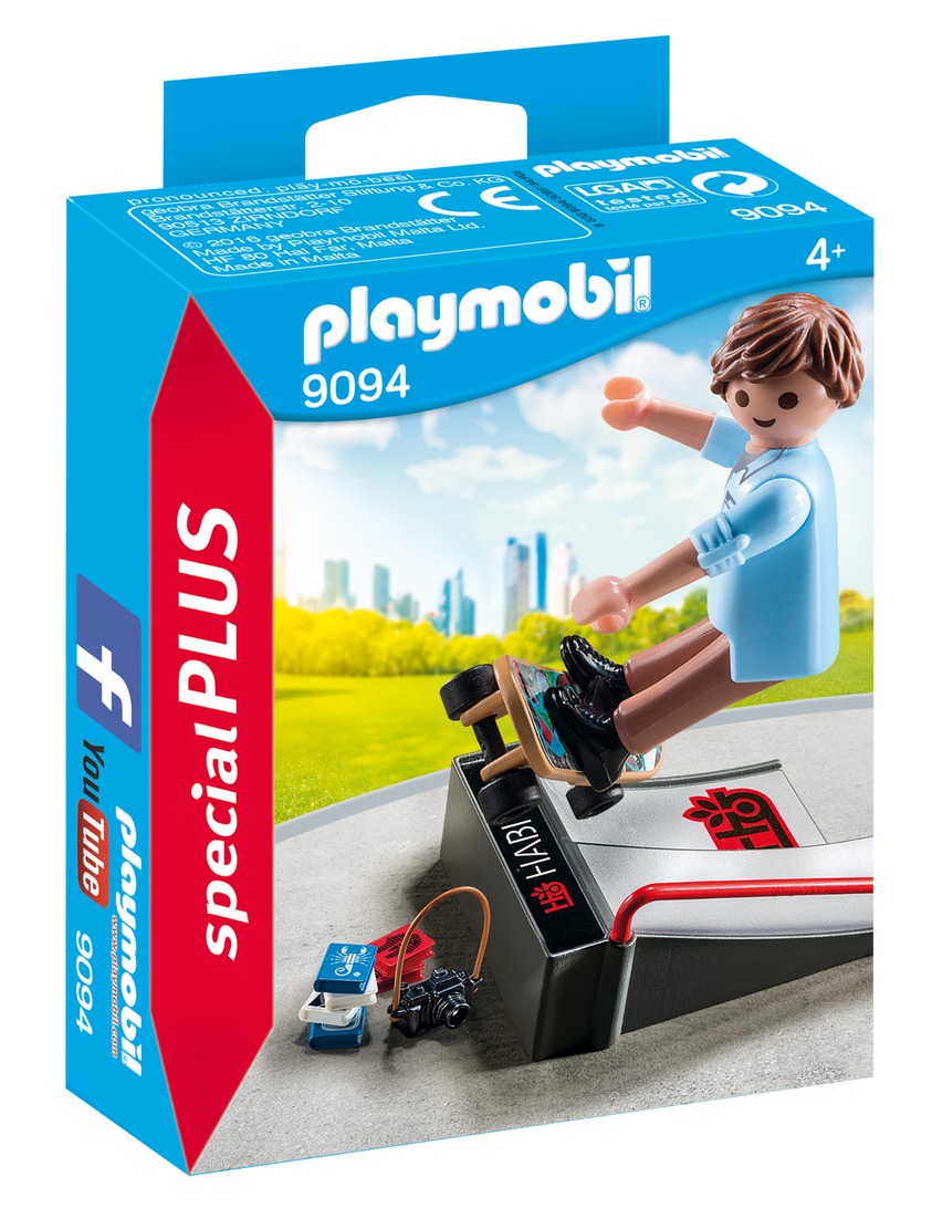 Playmobil: Special Plus - Skateboarder with Ramp (9094) image