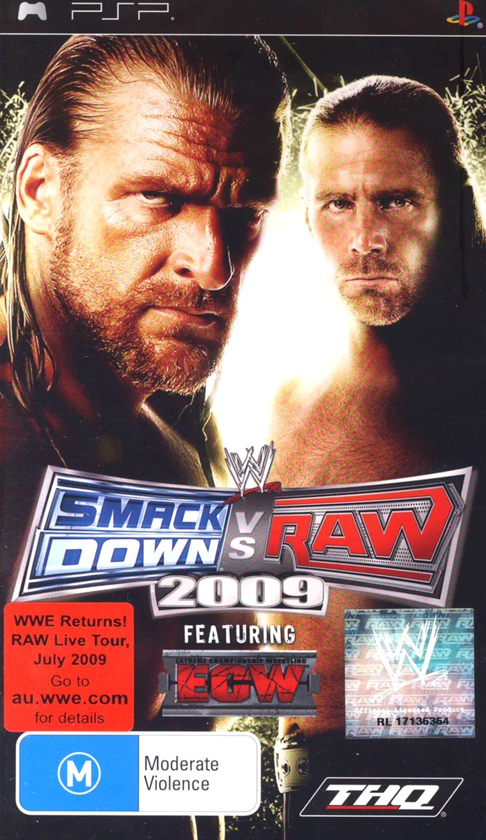 WWE SmackDown! vs. RAW 2009 (Platinum) on PSP