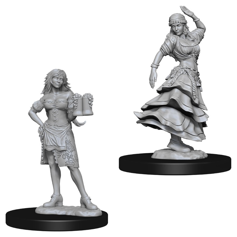Pathfinder Deep Cuts: Unpainted Miniatures - Bartender/Dancing Girl image