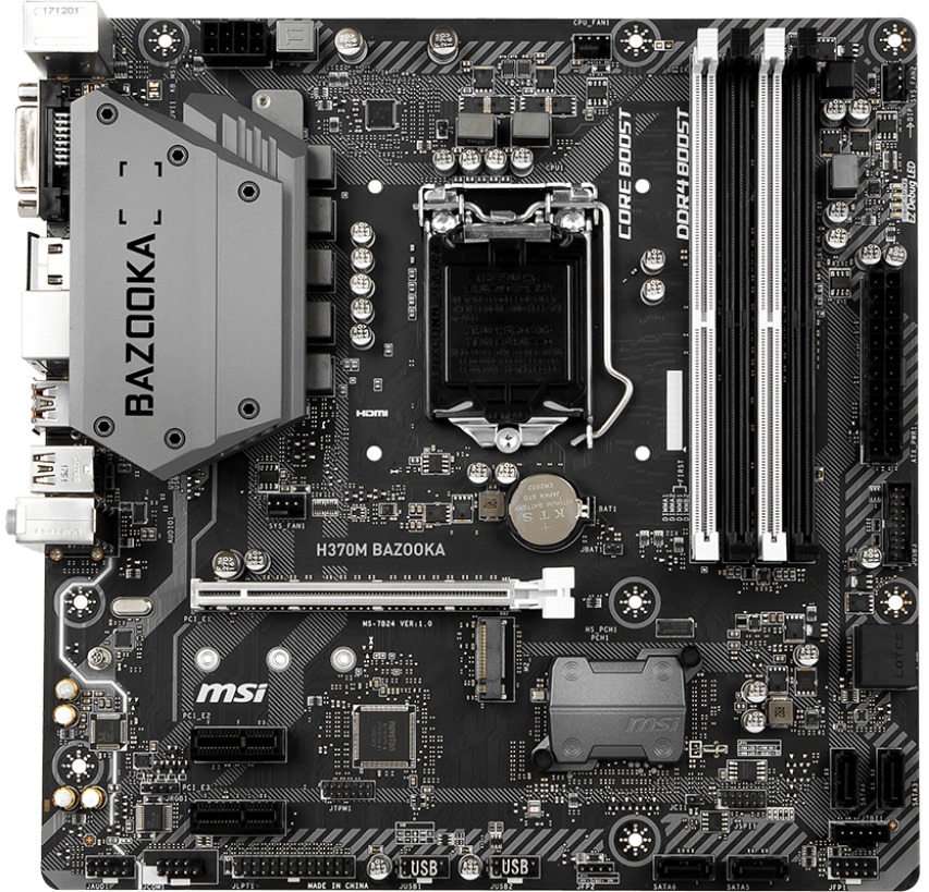 MSI H370M BAZOOKA MATX Motherboard image