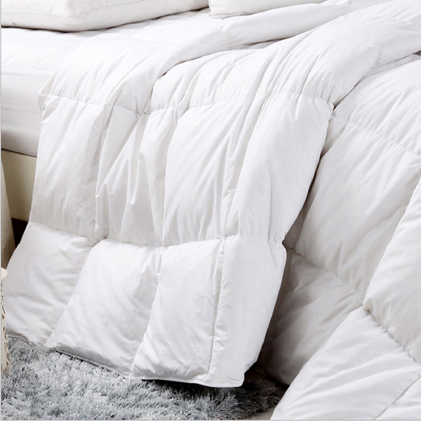 Royal Comfort Goose Feather Quilt & Two Pillow Combo Set Single at