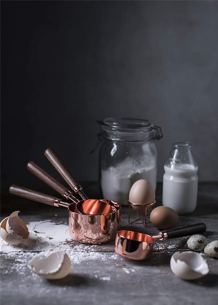 Ape Basics: Copper Plated Rose Gold Measuring Cups image