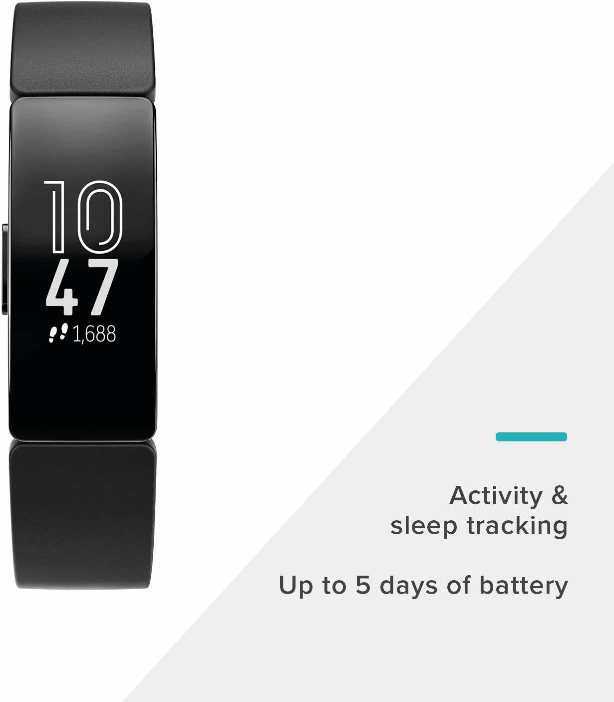 Fitbit Inspire Fitness Tracker Black at Mighty Ape NZ