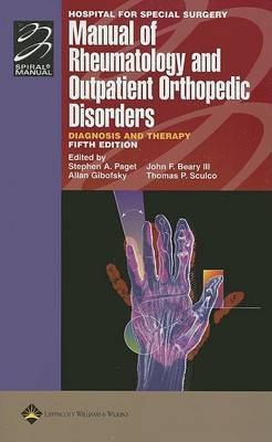 Hospital for Special Surgery Manual of Rheumatology and Outpatient Orthopedic Disorders: Diagnosis and Therapy image