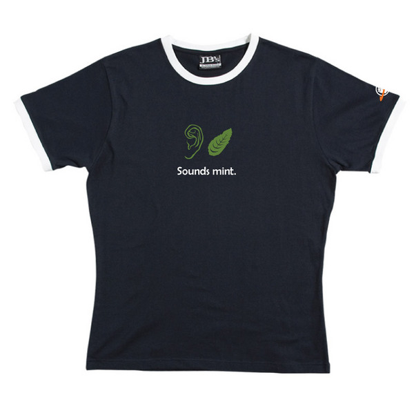 Sounds Mint - Ringer Tee (Navy) for image