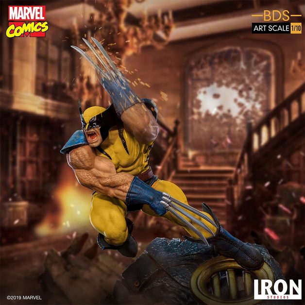 Wolverine Battle Diorama Statue at Mighty Ape Australia