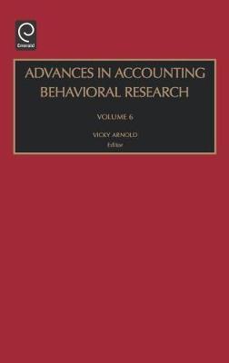 Advances in Accounting Behavioral Research image