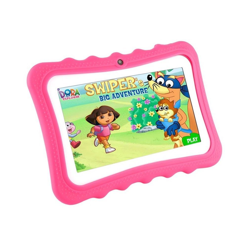 Kids 7-Inch Android Tablet with Protective Case - Pink