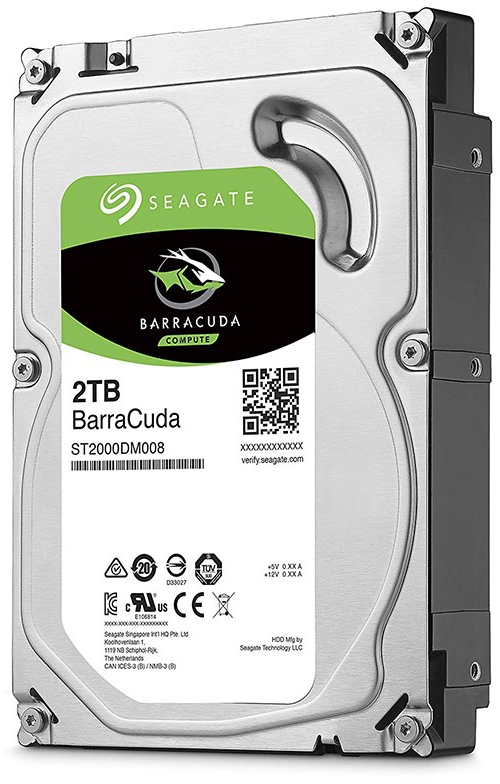 2TB Seagate BarraCuda 3.5" 7200RPM SATA HDD image