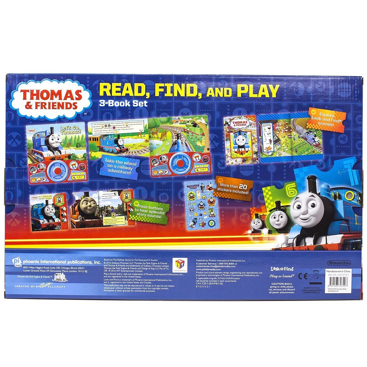 Thomas & Friends Read, Find And Play 3-Book Set by Thomas & Friends image