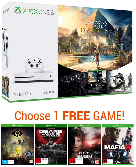 Xbox One S 1TB Assassin’s Creed Origins Bundle for Xbox One image