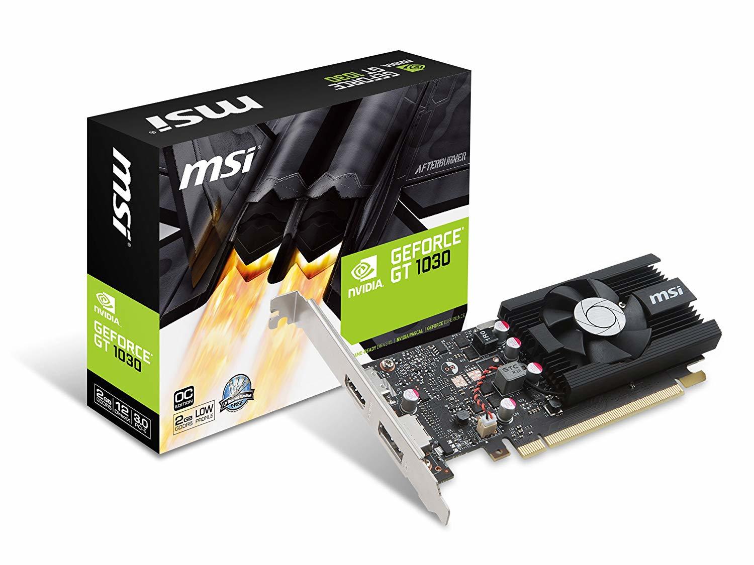 MSI GeForce GT 1030 OC 2G Low Profile GPU