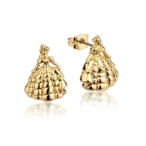 Couture Kingdom: Disney - Beauty & The Beast Princess Belle Studs (Yellow Gold) image