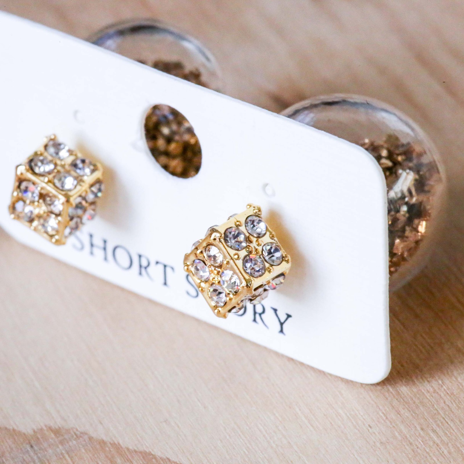 Short Story: Fantasy Bubble Earrings - Confetti Gold image