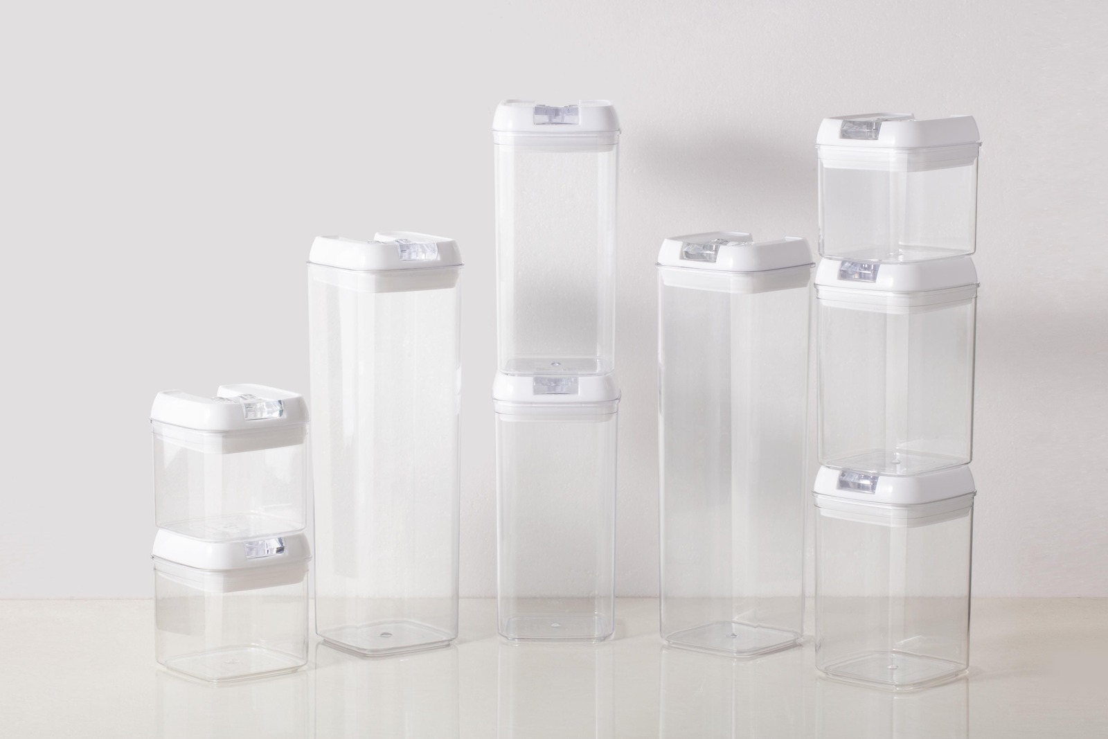 Ovela Flip Top Pantry Storage Container Set (9 Piece) at Mighty Ape NZ