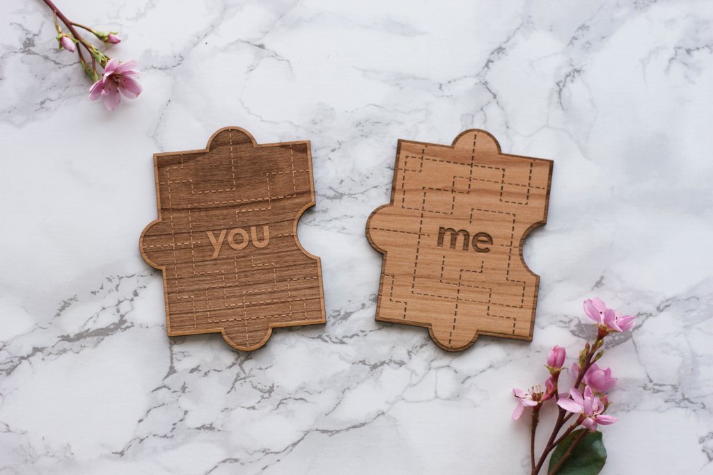 Cardtorial Wooden Card - You & Me