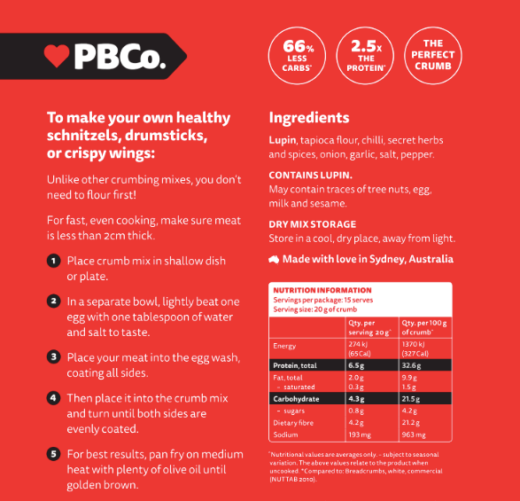 PBCo: Low Carb Crumb - Hot & Spicy image