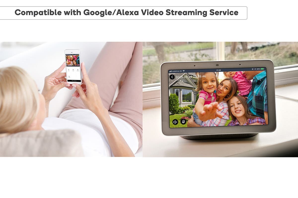 Kogan SmarterHome Security Camera Doorbell 2 Pro (Space Grey) at