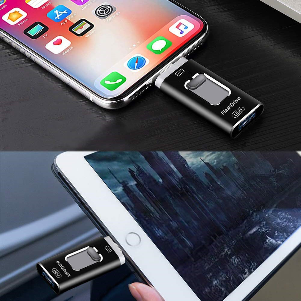 3 in 1 Flash Drive for iPhone or iPad - 16GB image