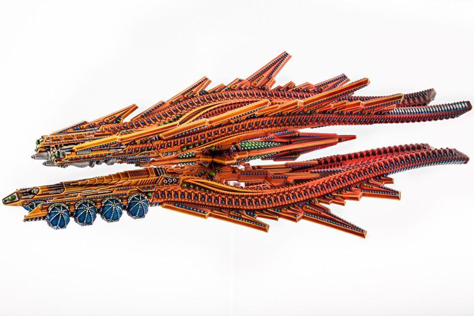 Dropfleet Commander: Shaltari Battlecruiser - Ruby/Sapphire image