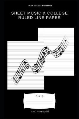 Sheet Music & college ruled line paper by Gail Notebooks image