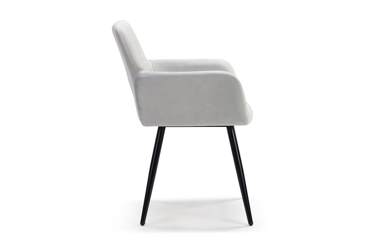 Buy Ovela Paige Velvet Dining Chairs Light Grey (Set of 2) at Mighty