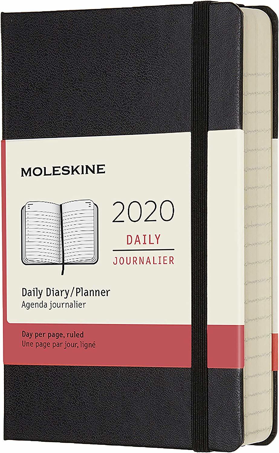 Moleskine: 2020 Diary Pocket Hard Cover 12 Month Daily - Black