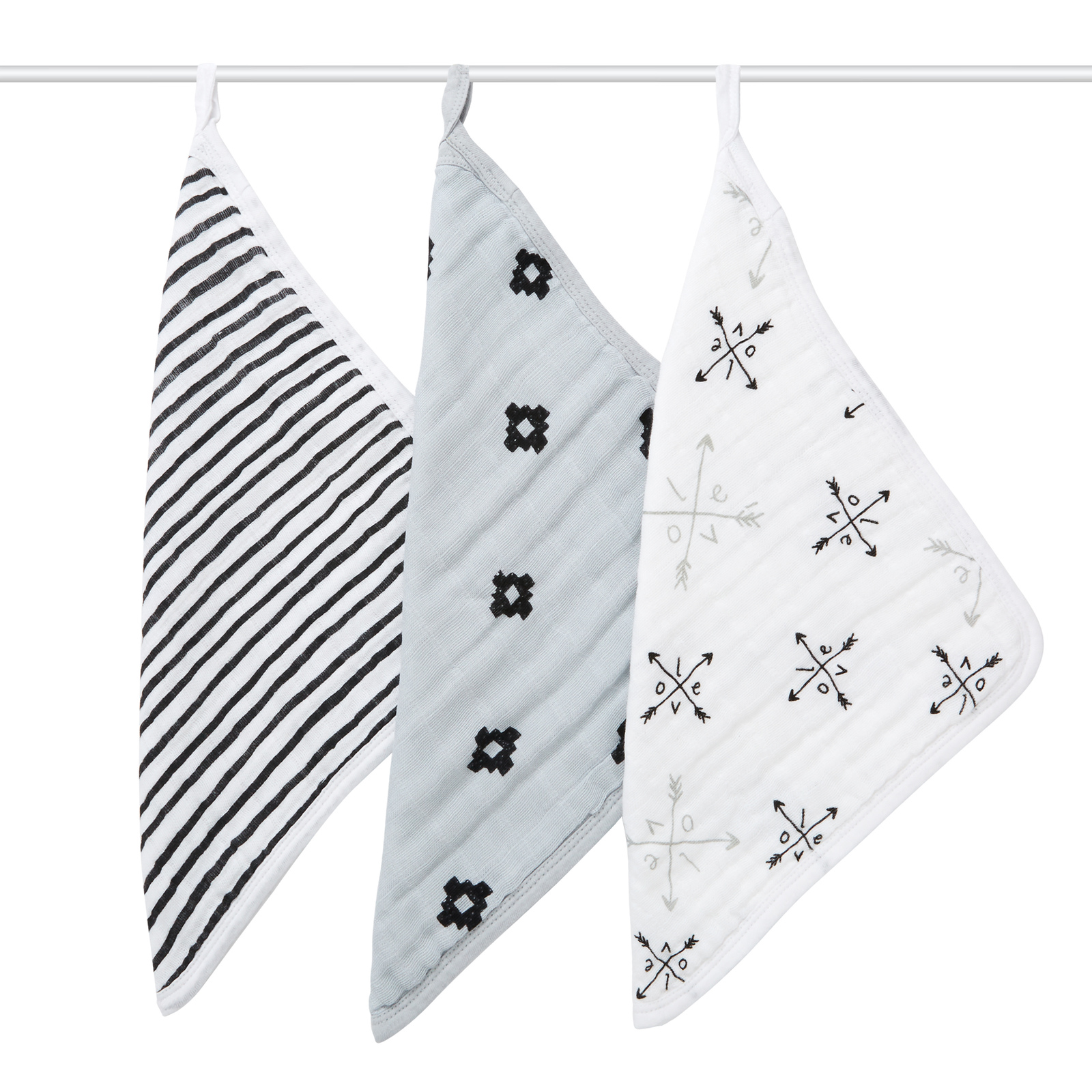 Aden + Anais: Washcloths - Lovestruck (3 Pack)