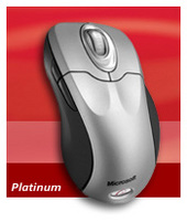 Microsoft Wireless Optical Mouse 5000 Platinum Mac/Win PS2/USB Wheel Mouse