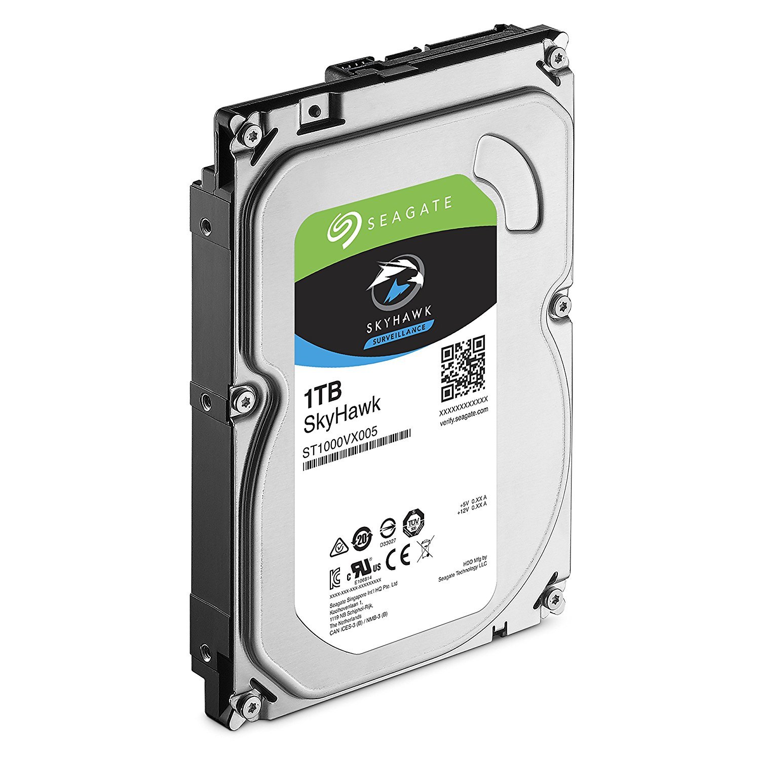 1TB Seagate SkyHawk Surveillance SATA 6Gb/s 64Mb Cache 3.5" Internal Hard Drive image