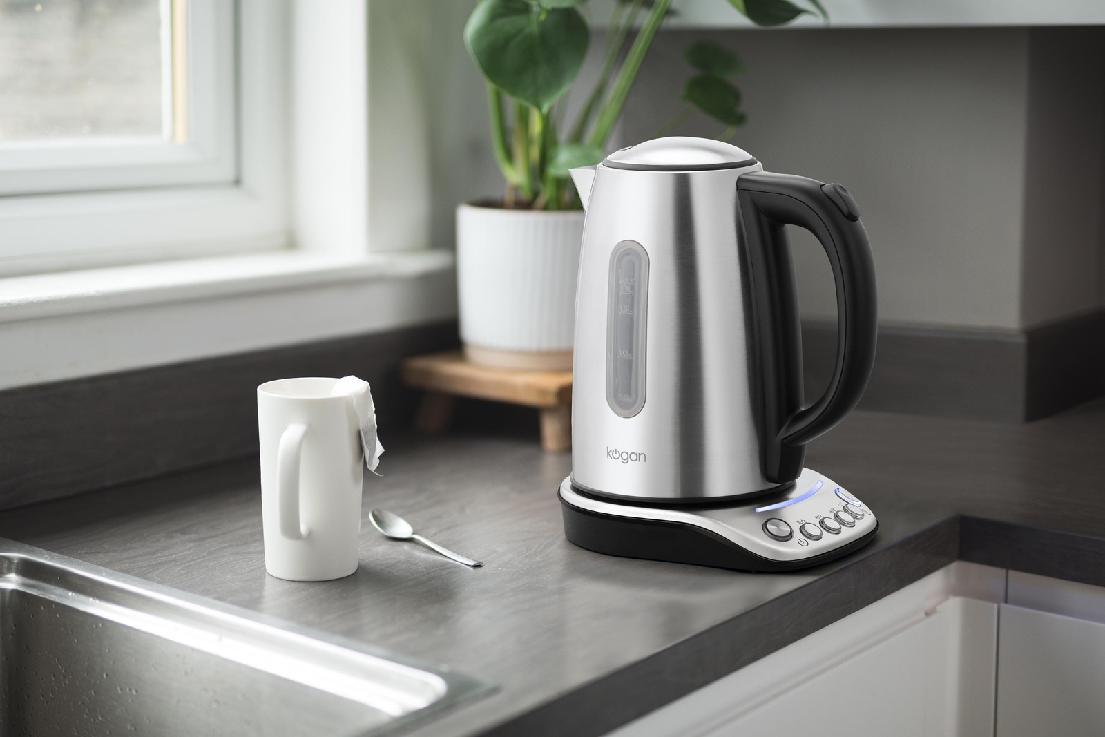 Buy Kogan 1.7L Stainless Steel Smart Kettle at Mighty Ape NZ