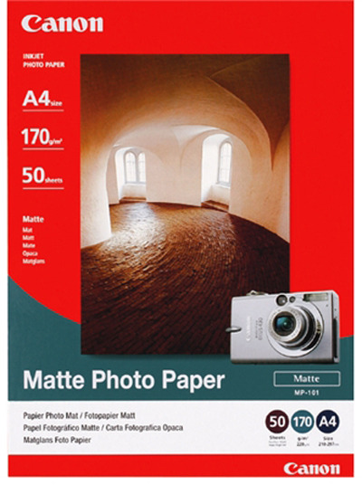 Canon MP-101 A4 Matte 170gsm Photo Paper (50 Sheets) image