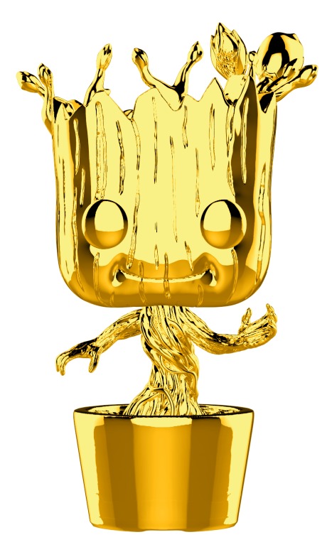 Marvel Studios - Dancing Groot Gold Chrome Pop! Vinyl Figure image