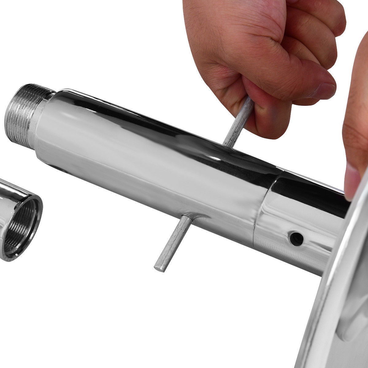 360° Pro Fitness Spinning Dancing Training Pole - Chrome (223-274cm) image