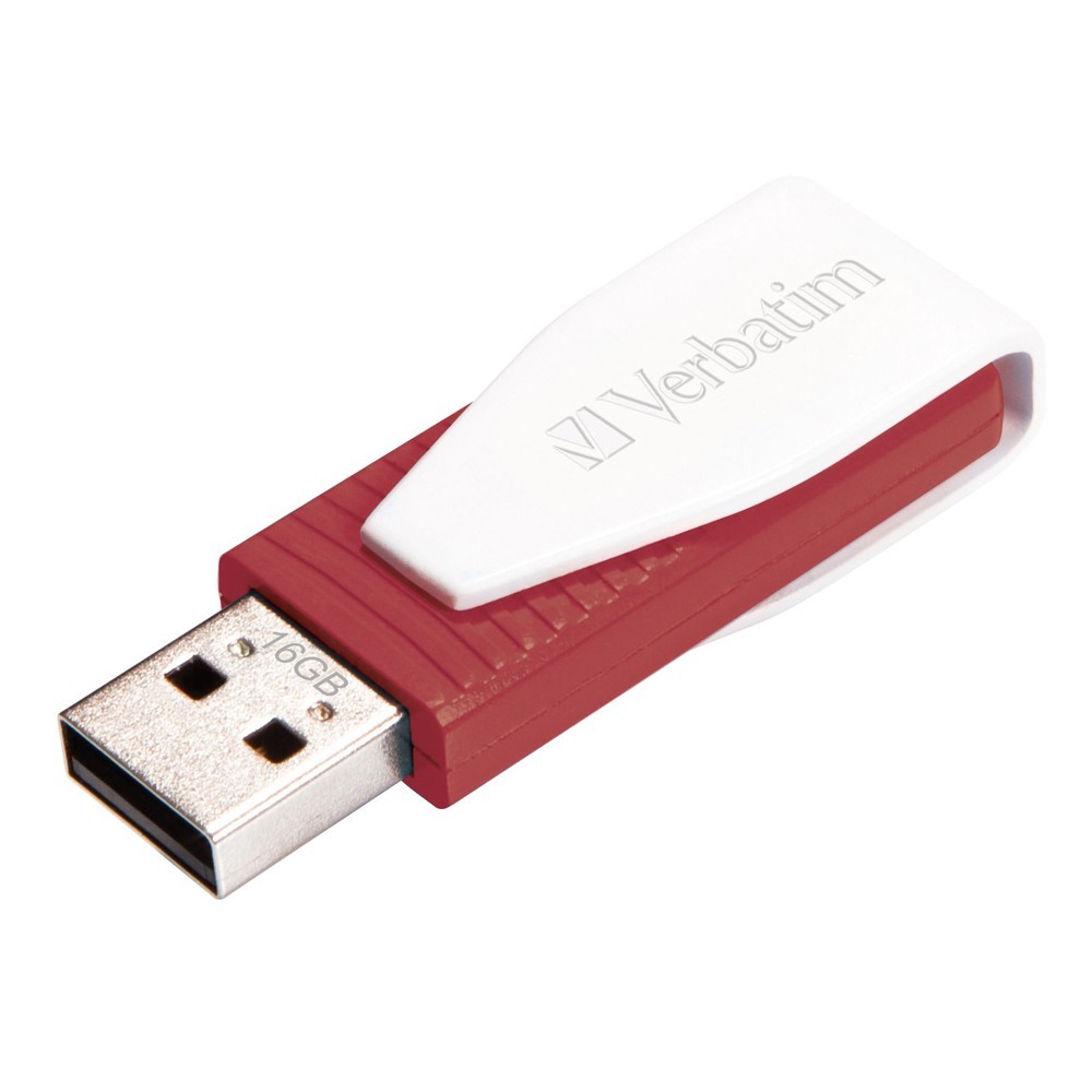 Verbatim Store'n'Go Mini Swivel USB Drive - 16GB (Red) image