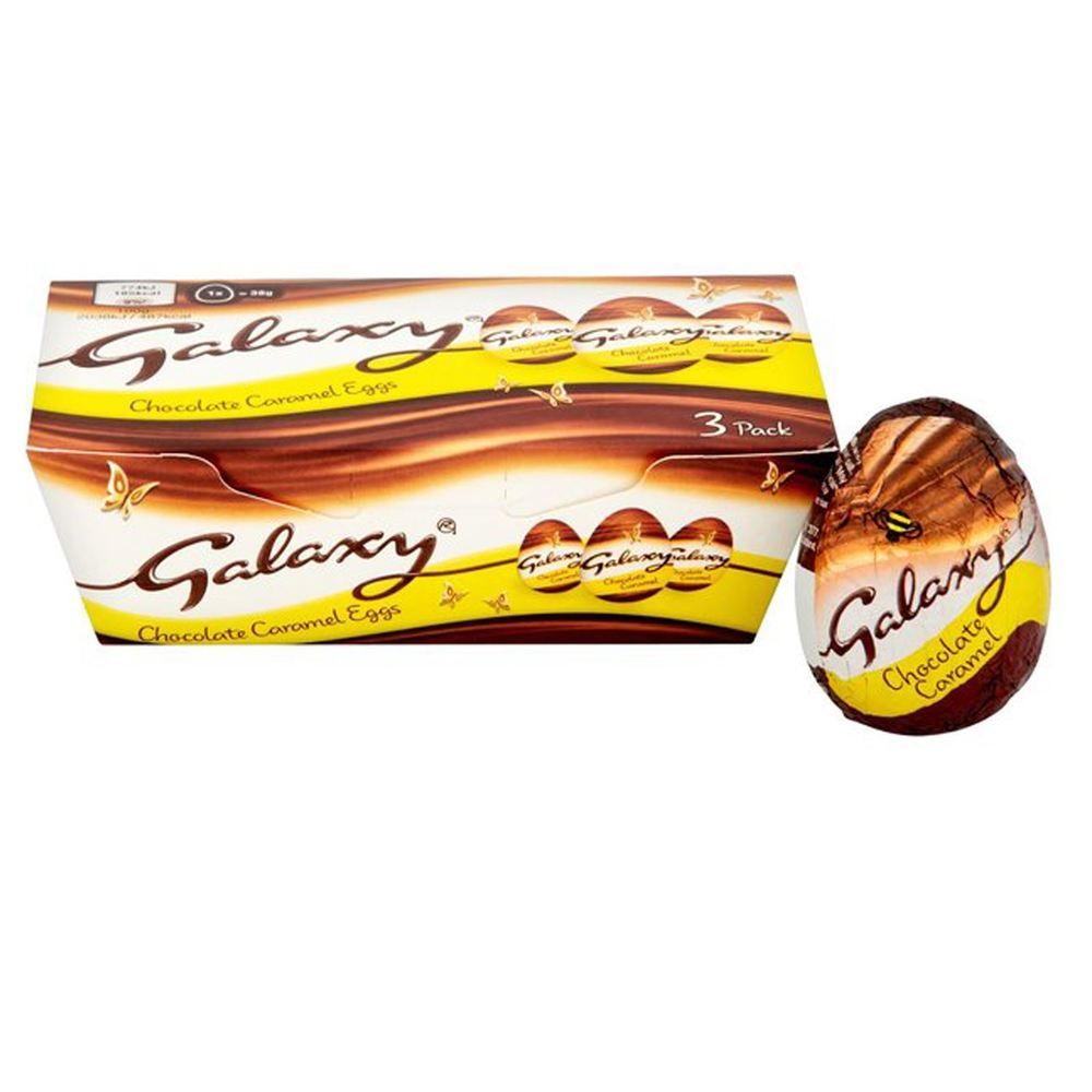 Galaxy Caramel Egg 3 Pack (114g) at Mighty Ape NZ