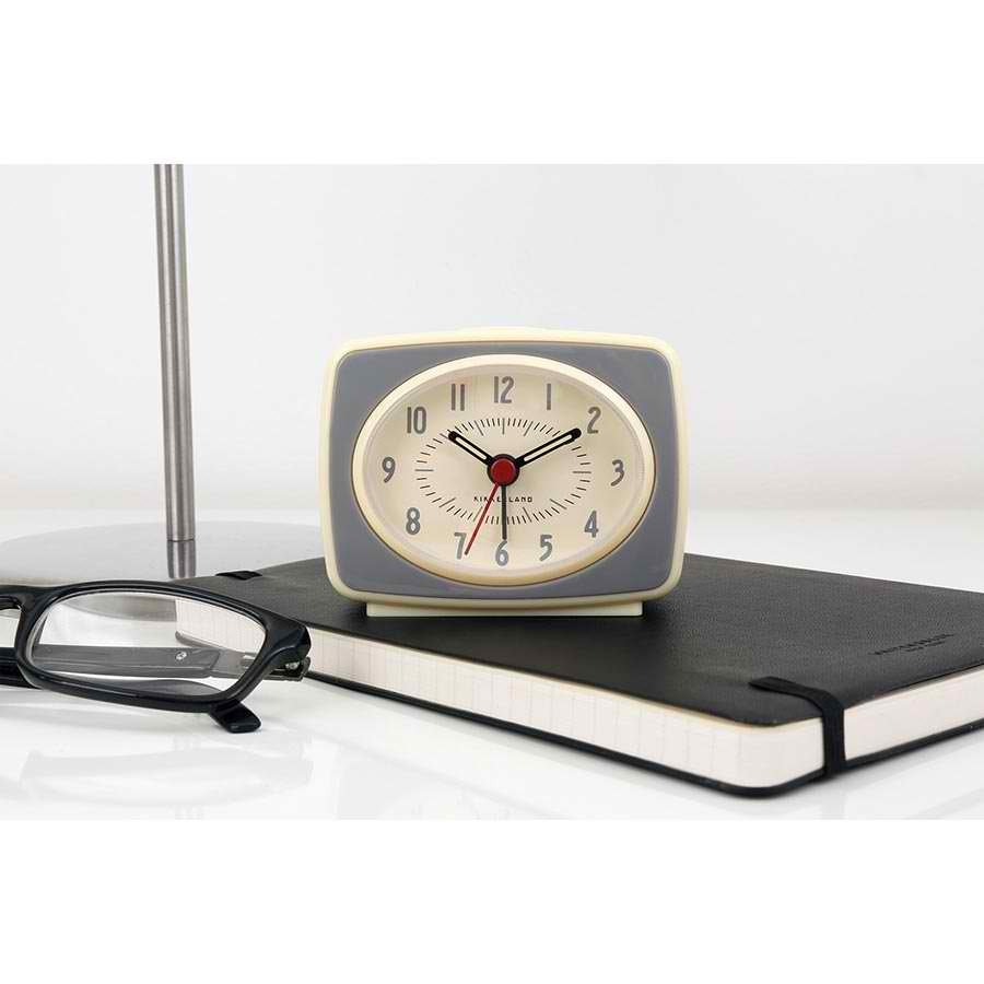 Small Classic Alarm Clock - Grey