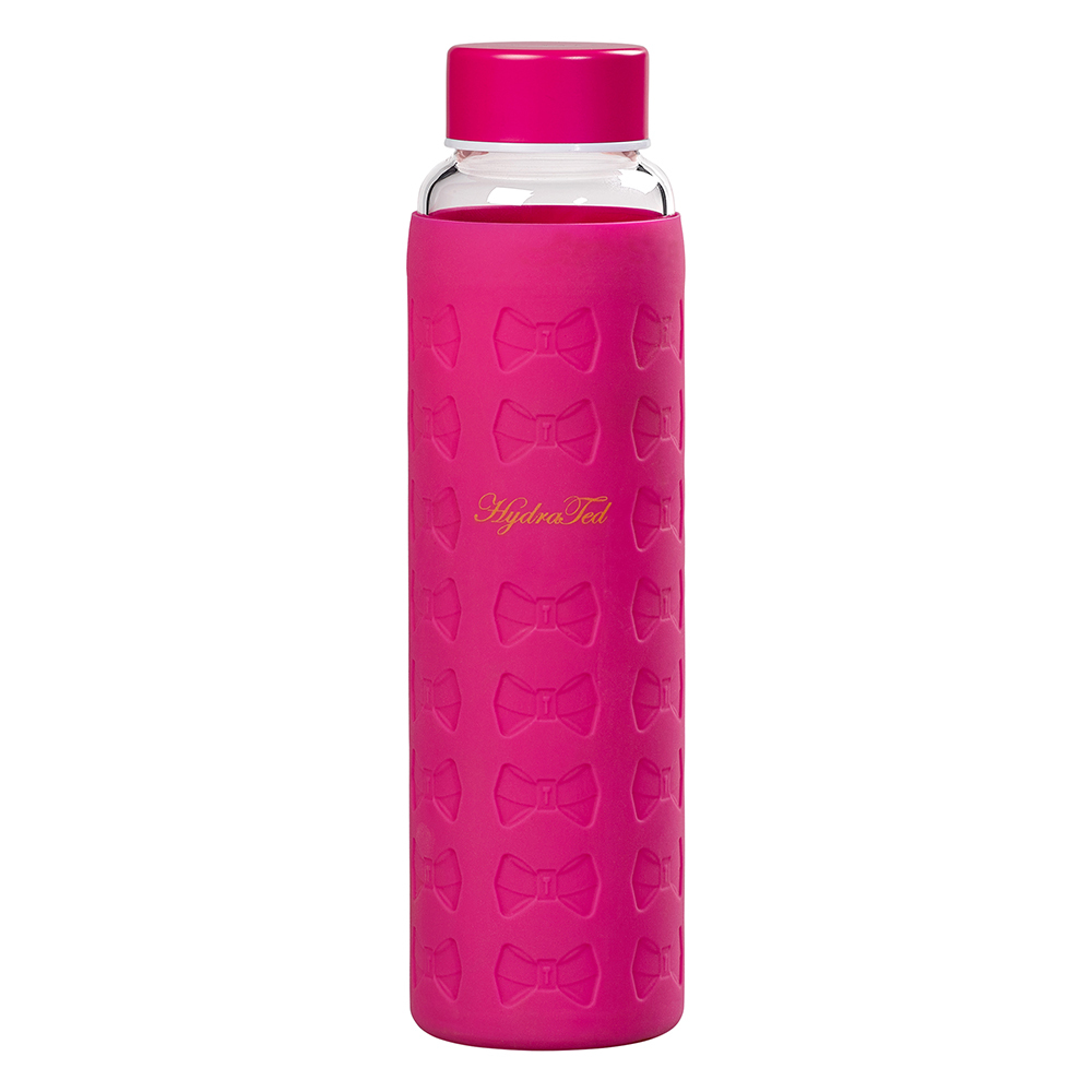 Ted Baker Glass Water Bottle with Sleeve (Hot Pink) at Mighty Ape NZ