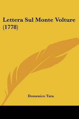 Lettera Sul Monte Volture (1778) by Domenico Tata image