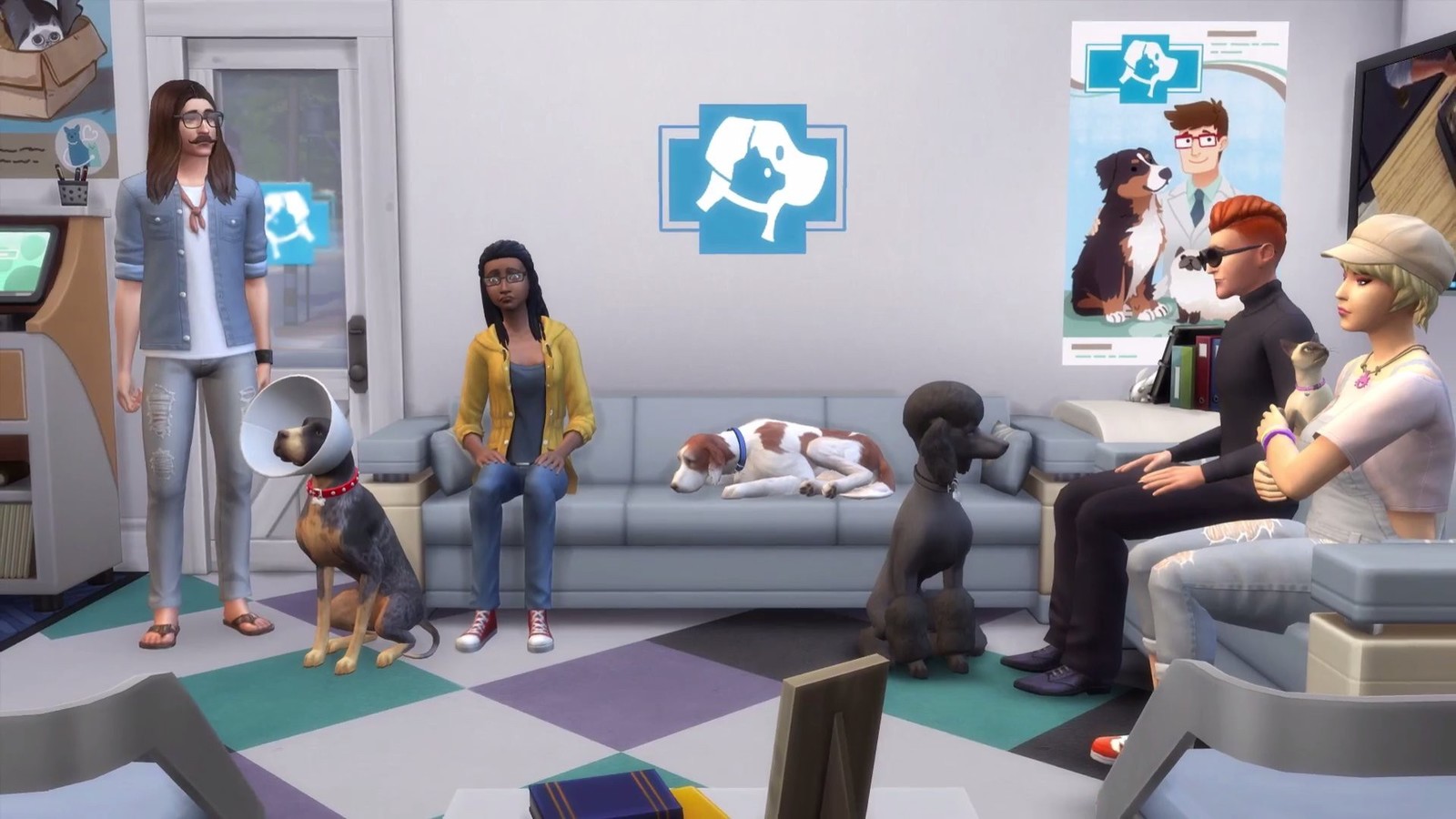 The Sims 4 plus Cats & Dogs Bundle on PS4