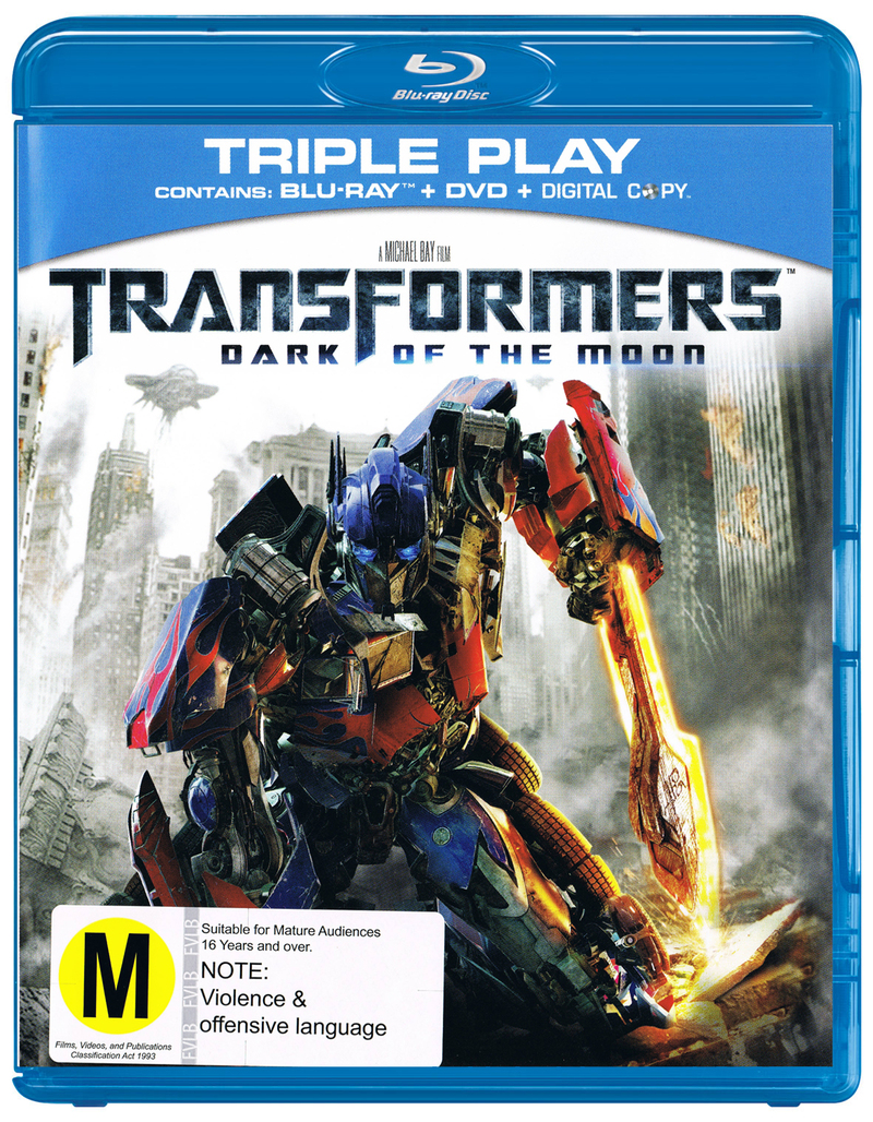Transformers 3 Dark of the Moon DVD, Bluray, DC Buy Now at