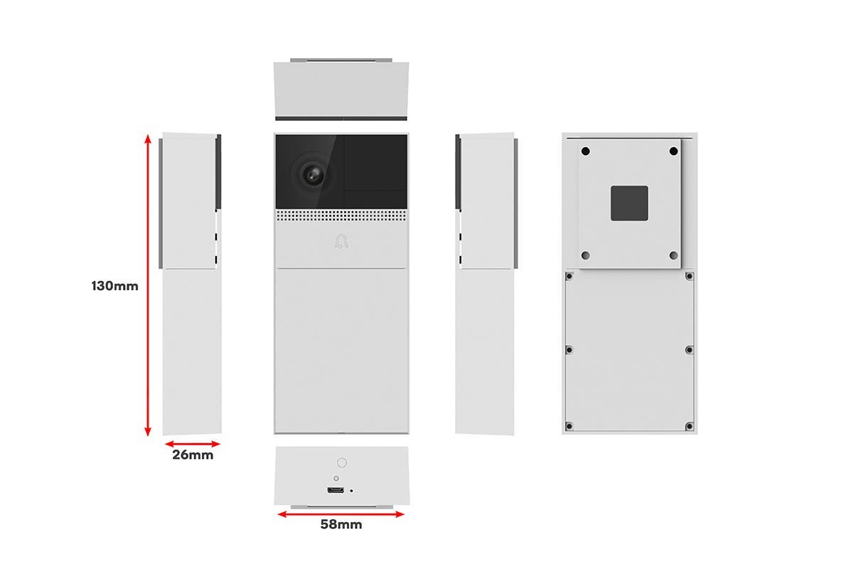 Kogan SmarterHome Security Camera Doorbell 2 Pro (White) at Mighty Ape NZ