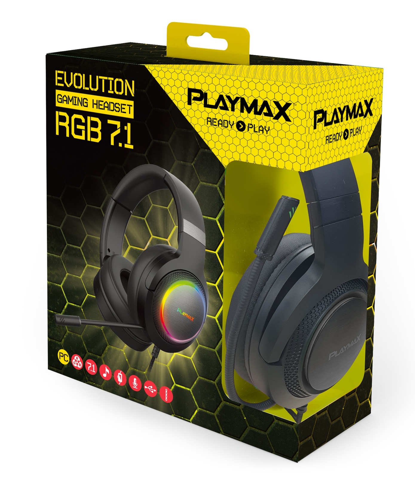 Playmax Evolution 7.1 RGB Gaming Headset PC InStock Buy Now at