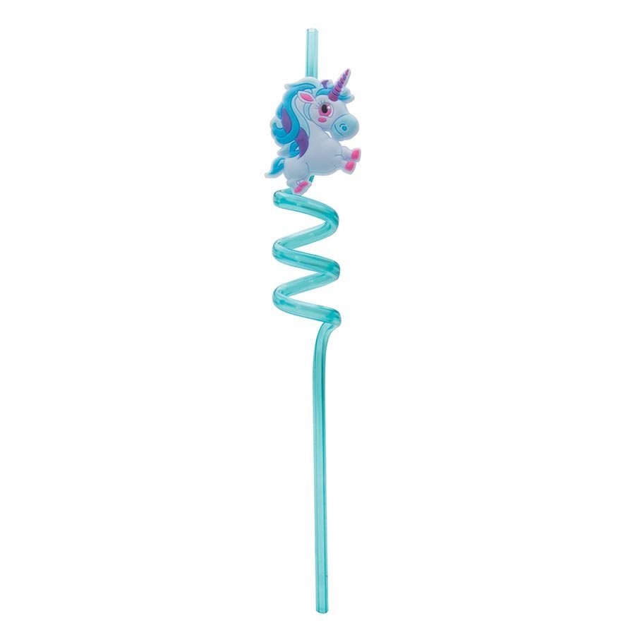 IS GIFT: Unicorn reuseable Curly Straws image