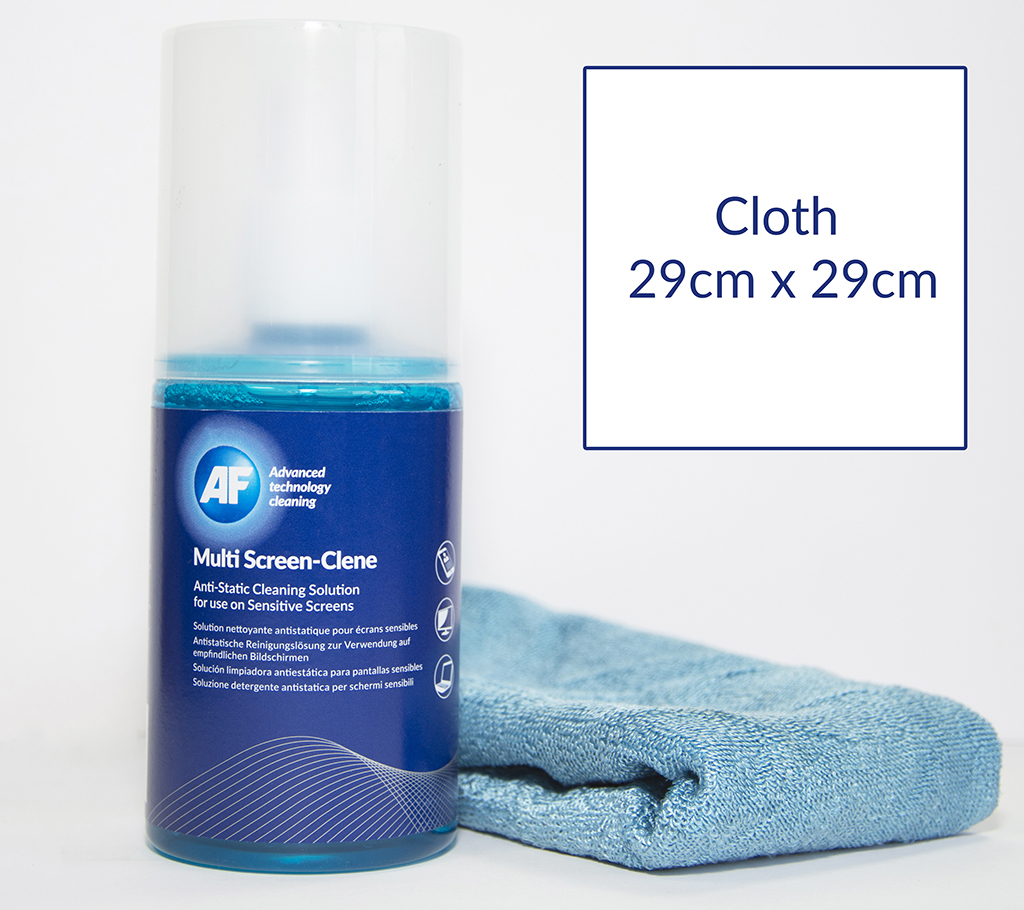 AF Universal Multi-Screen Clene Cleaning Solution & Cloth 200ml