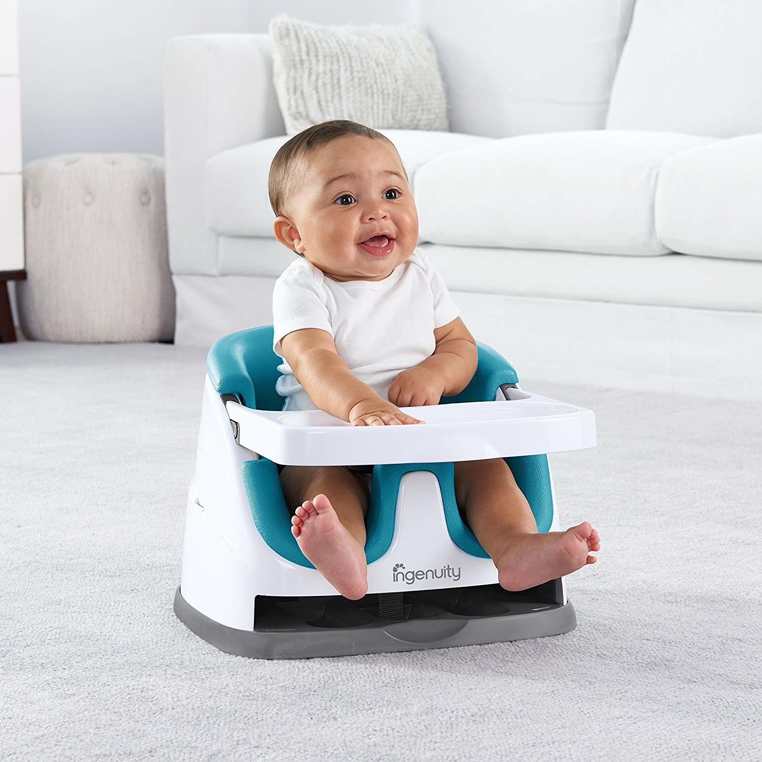 Ingenuity: Baby Base 2-in-1 Seat - Peacock Blue image