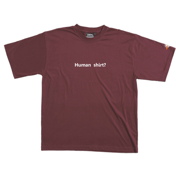Human Shirt - Tshirt (Maroon) for image