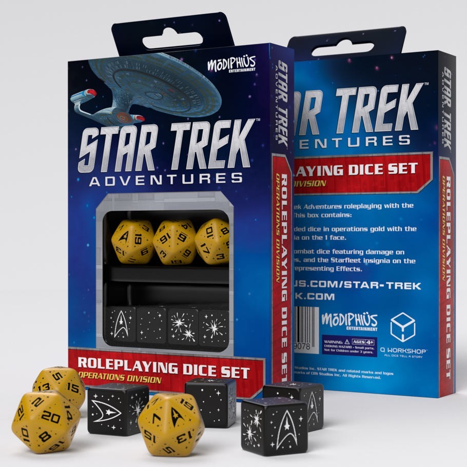 Star Trek Adventures Dice Set: Gold & Black image