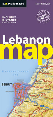 Lebanon Road Map by Explorer Publishing and Distribution image