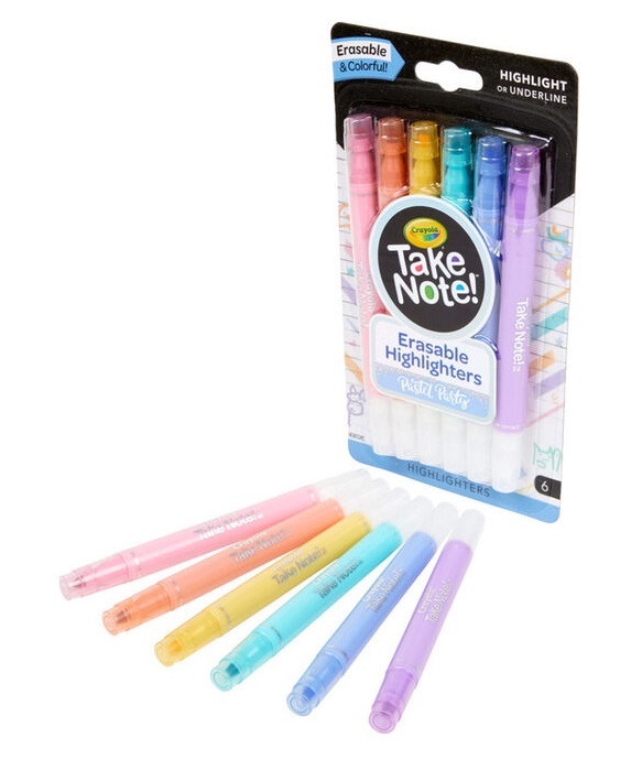 Buy Crayola Take Note Erasable Highlighters at Mighty Ape NZ